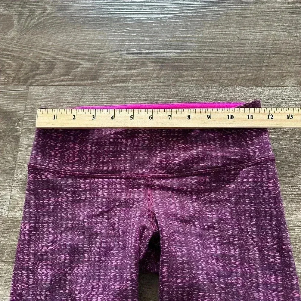 LULULEMON Wunder Under Ziggy Wee August Glo Raspberry Glo Light Crop size 2